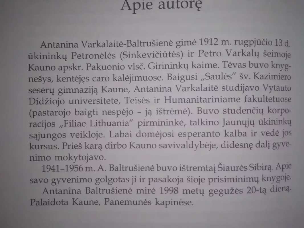 Kelionė į niekur ir atgal - Antanina Baltrušienė, knyga 5