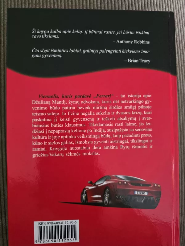 Vienuolis, kuris pardavė Ferrarį - Robin Sharma, knyga 3