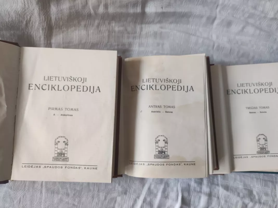 Lietuviškoji enciklopedija ( I tomas) - Vaclovas Biržiška, knyga 5
