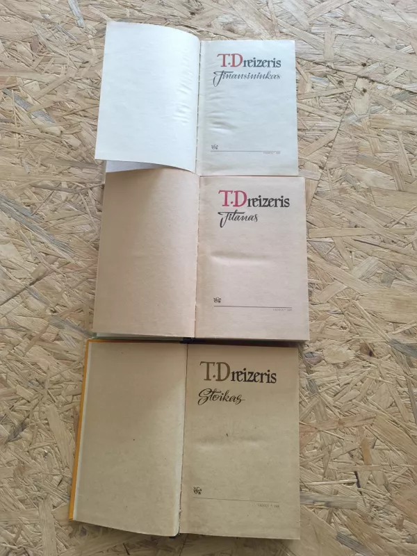 Geismo trilogija - T. Dreizeris, knyga 3