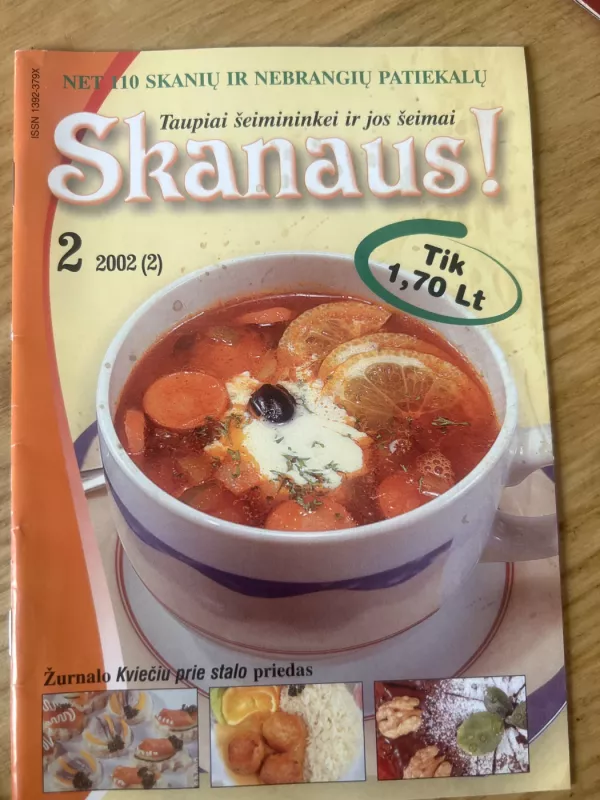 Skanaus 2002/2 - Redaktorė Dalia Naudžiūnaitė, knyga 2