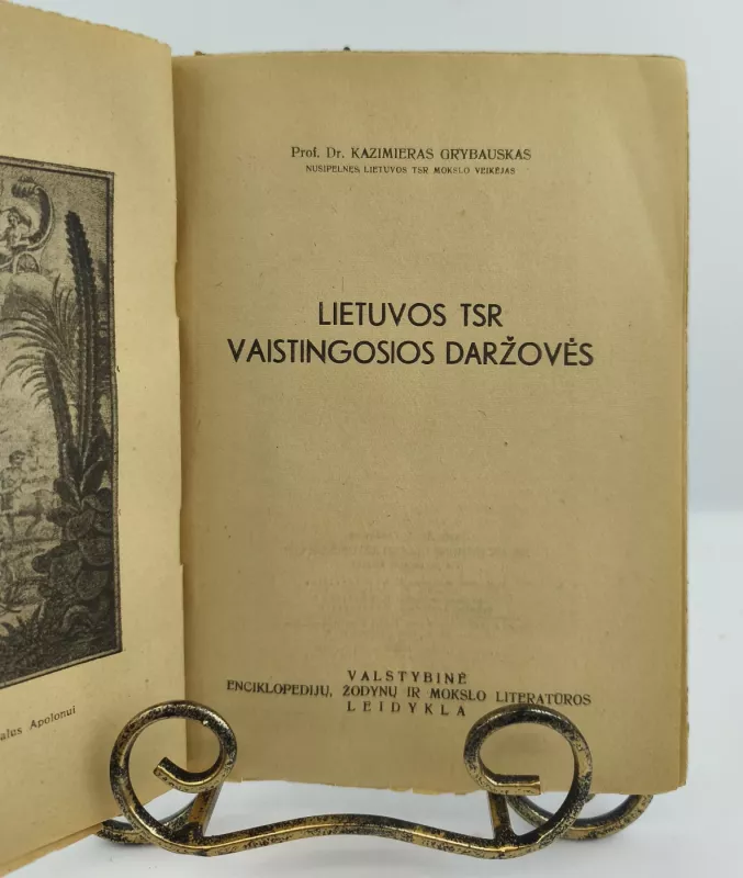 Lietuvos TSR vaistingosios daržovės 1946m. - K. Grybauskas, knyga 2