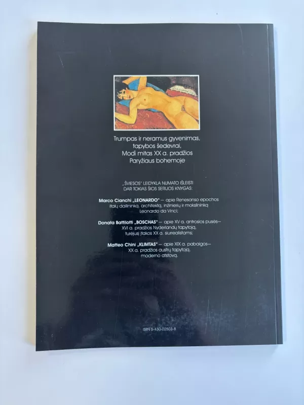 Modigliani - Redaktorė Nijolė Adamonienė, knyga 3