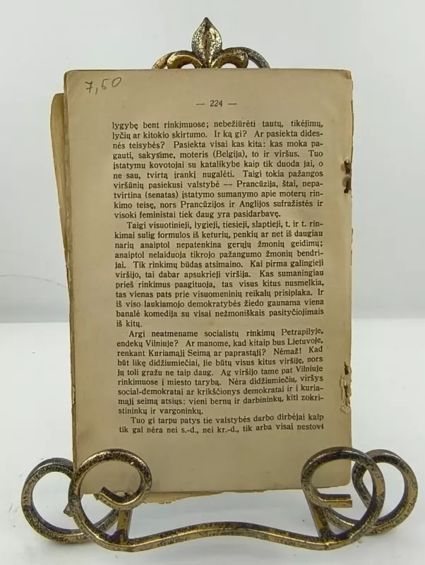 Vaižganto raštai tomas II 1922m. - Juozas Tumas-Vaižgantas, knyga 4