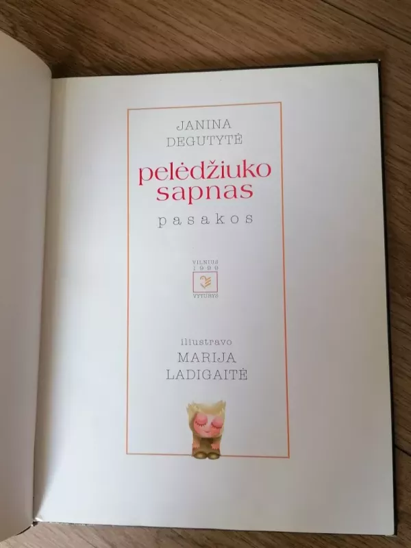 Pelėdžiuko sapnas - Janina Degutytė, knyga 3