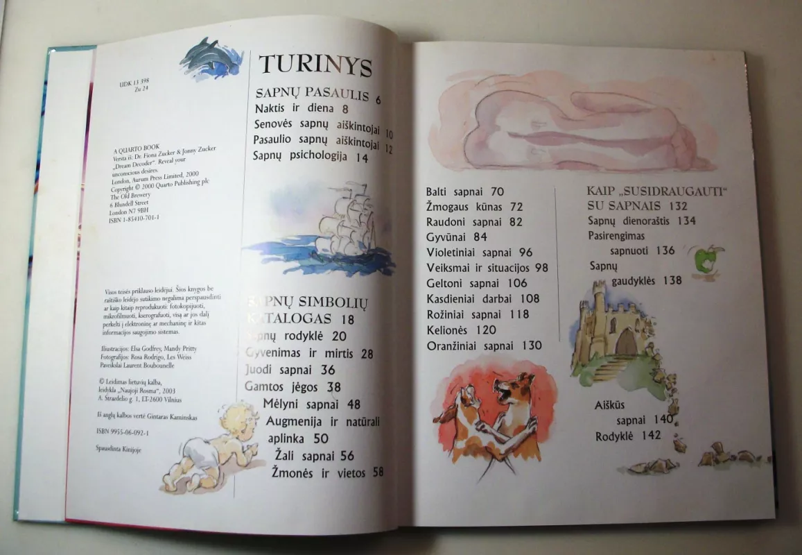 Sapnų aiškinimas. Atskleidžia pasąmonėje slypinčius troškimus - Fiona Zucker, knyga 5