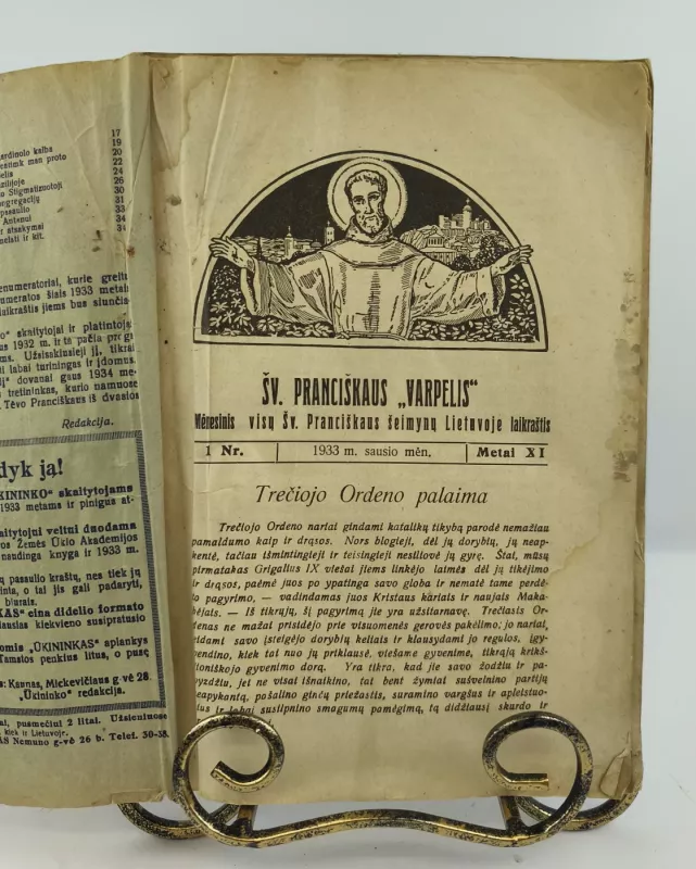 Šv. Pranciškaus varpelis nr.1, 1933m. - Aautorių kolektyvas, knyga 4