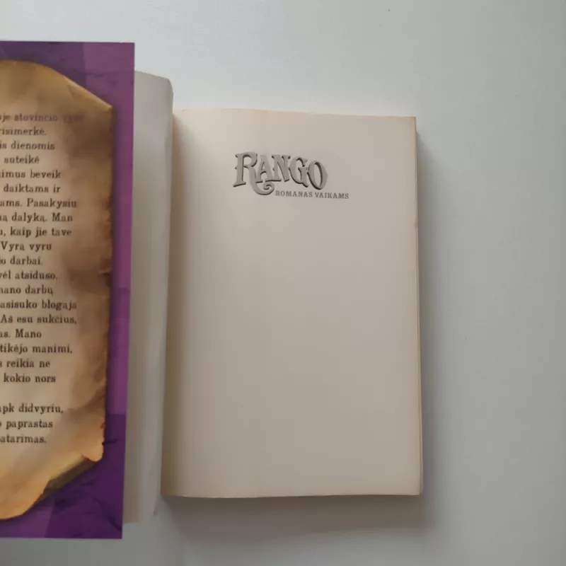 Rango. Romanas vaikams - John Logan, knyga 4