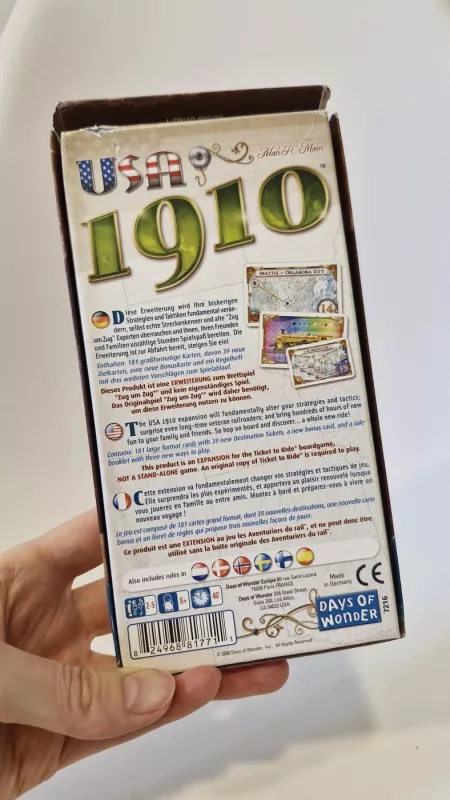 stalo žaidimo "Ticket to Ride" papildymas - , stalo žaidimas 3