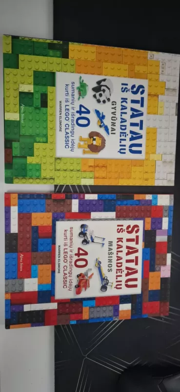 Statau iš kaladėlių gyvūnai/mašinos - Warren Elsmore, knyga 3