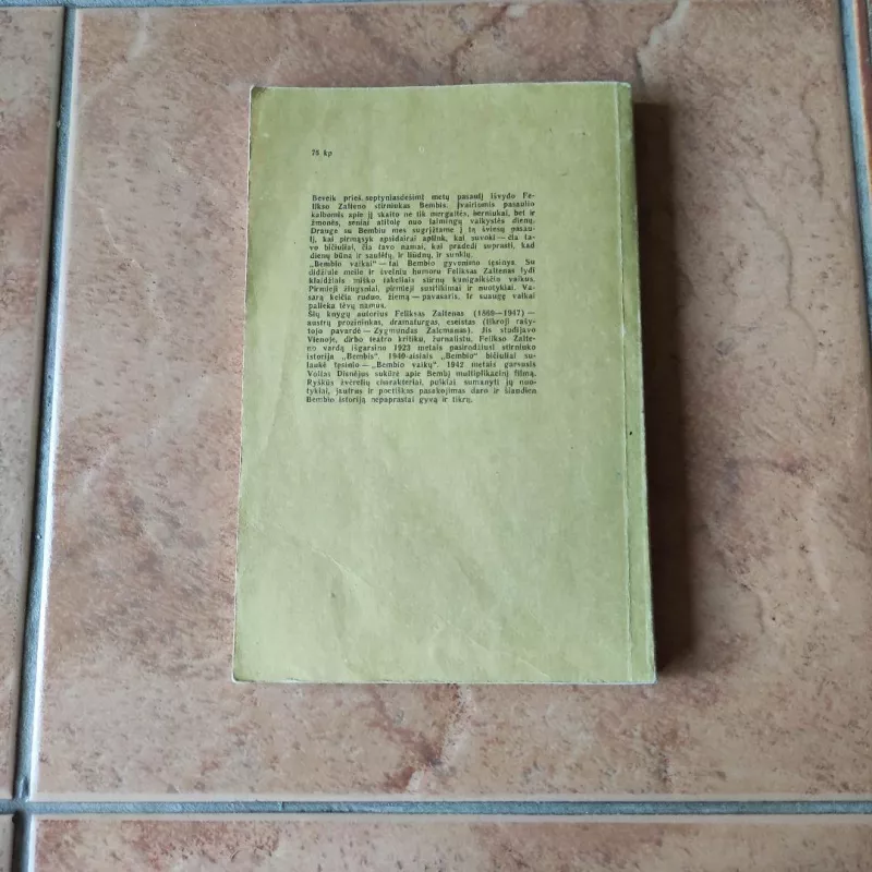 Bembis. Bembio vaikai - Feliksas Zaltenas, knyga 3