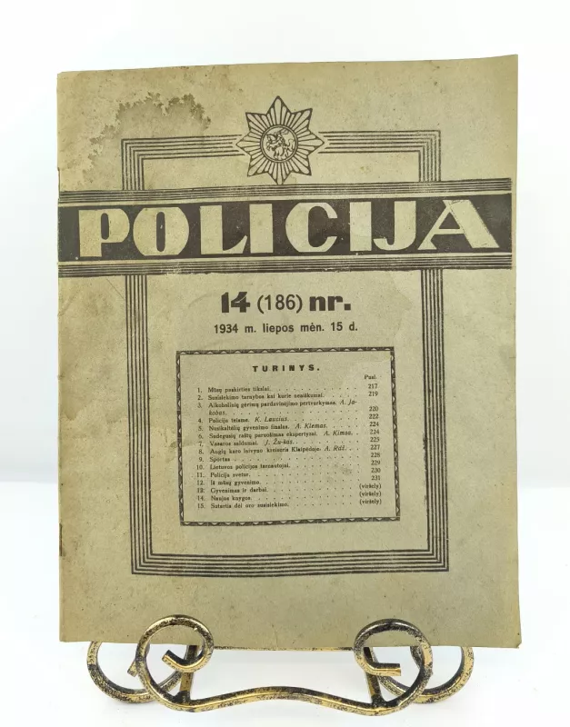 Policija nr.14 (186), 1934m. - Aautorių kolektyvas, knyga 3