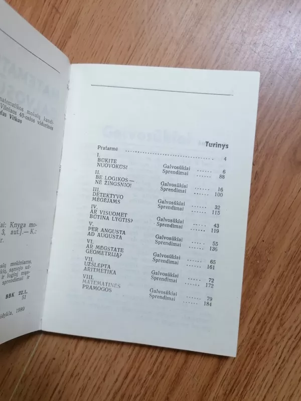Matematiniai galvosūkiai - Aleksandras Baltrūnas, knyga 4
