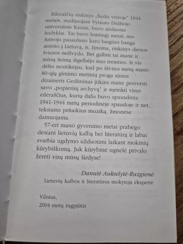 Širdis vėtroje - Danutė Aukstytė-Ruzgienė, knyga 5