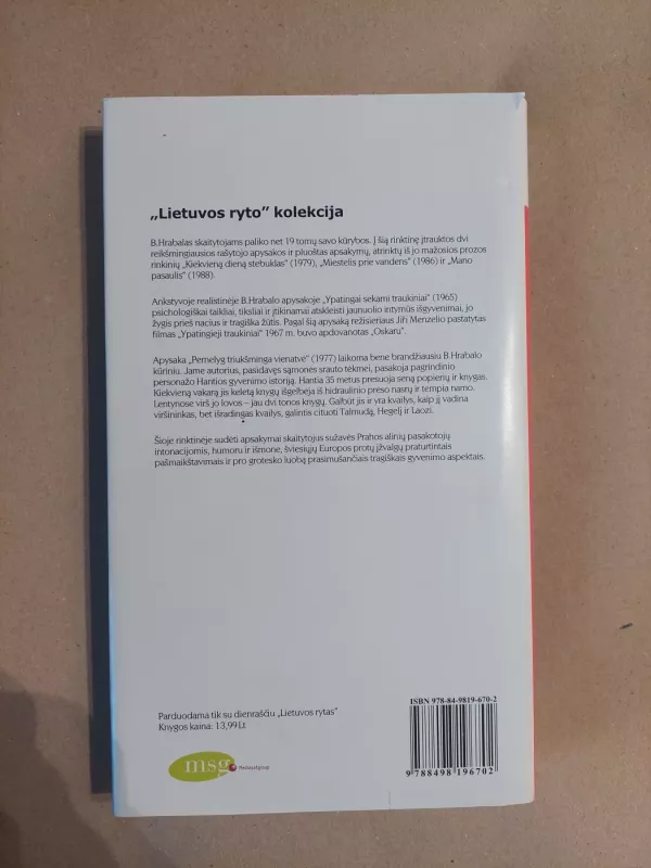 Pernelyg triukšminga vienatvė - Bohumil Hrabal, knyga 3