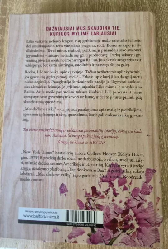 Mes dedame tašką - Colleen Hoover, knyga 3