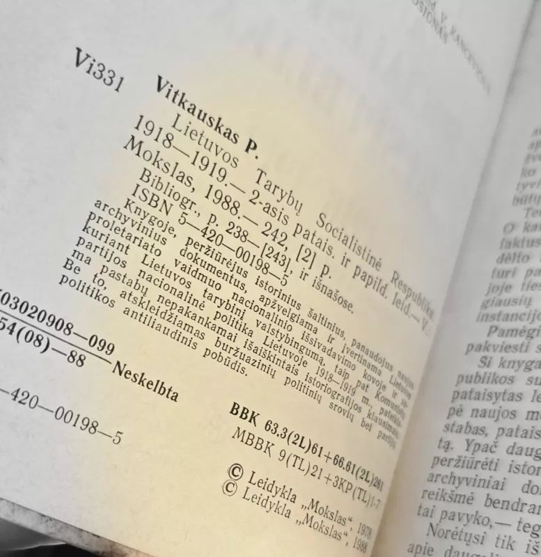 Lietuvos tarybų socialistinė respublika 1918-1919 - P. Vitkauskas, knyga 3