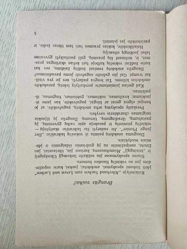 ALLERHAND SACHEN ZUM LESEN UND LACHEN - R. SLATOGORSKAJA, knyga 6