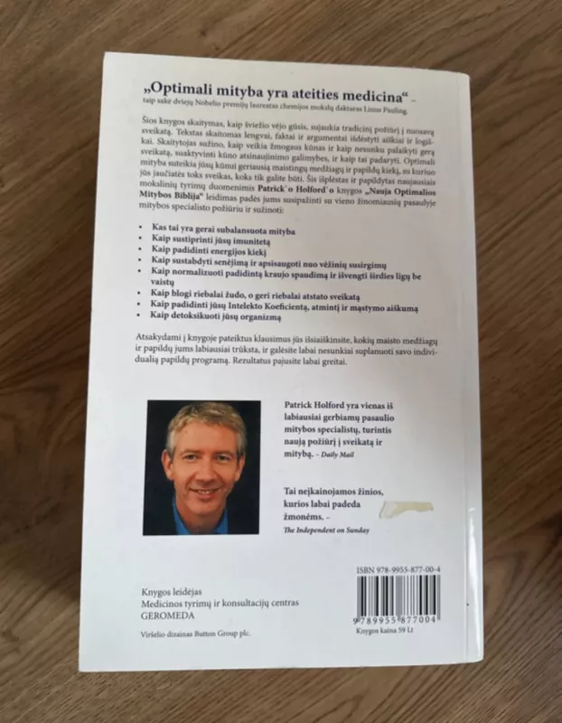 Nauja optimalios mitybos biblija - Patrick Holford, knyga 2