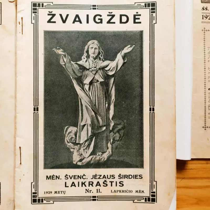 Žvaigždė. Mėn. Švenč. Jėzaus širdies laikraštis 1929 (rinkinys) - Autorių kolektyvas (įvairūs), knyga 4