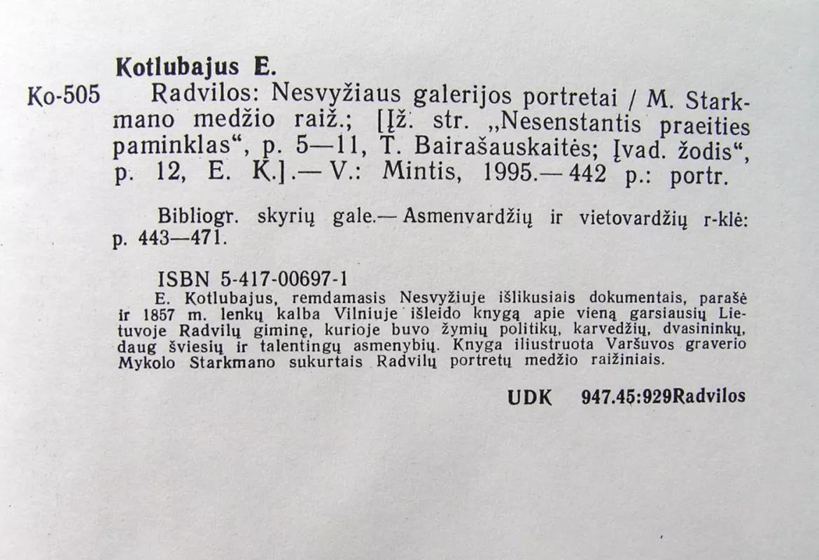 Radvilos - Edvardas Kotlubajus, knyga 6