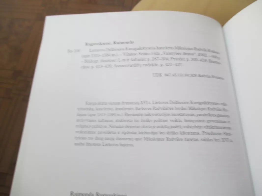 Lietuvos Didžiosios Kunigaikštystės kancleris Mikalojus Radvila Rudasis - Raimonda Ragauskienė, knyga 6