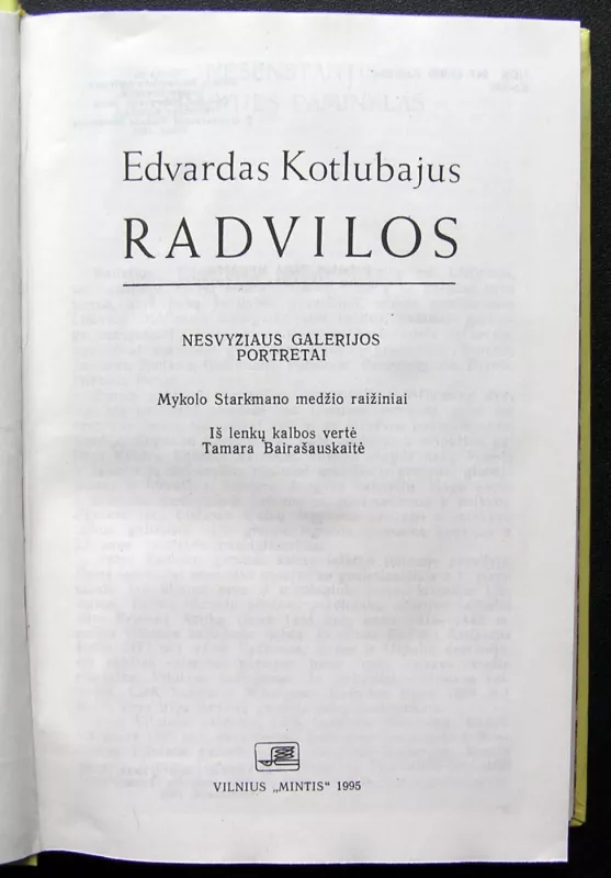 Radvilos - Edvardas Kotlubajus, knyga 3