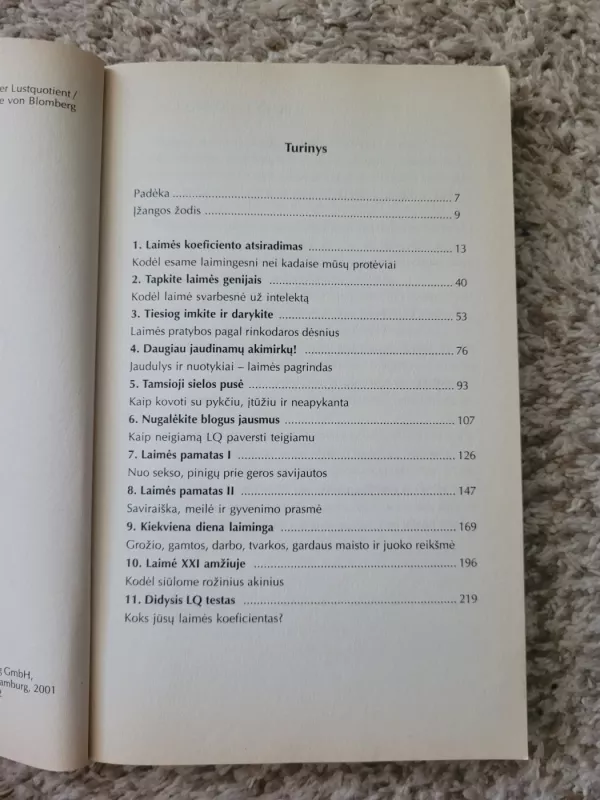 Laimės koeficientas - Anne von Blomberg, knyga 3