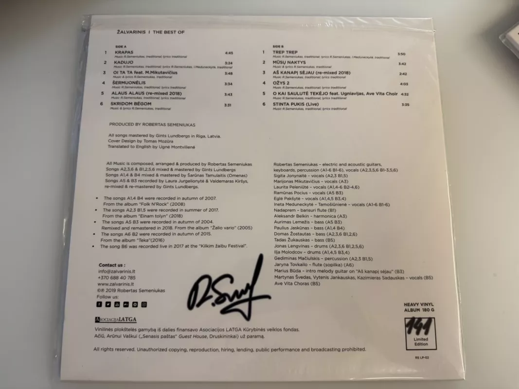 Geriausios Dainos - Žalvarinis, plokštelė 2