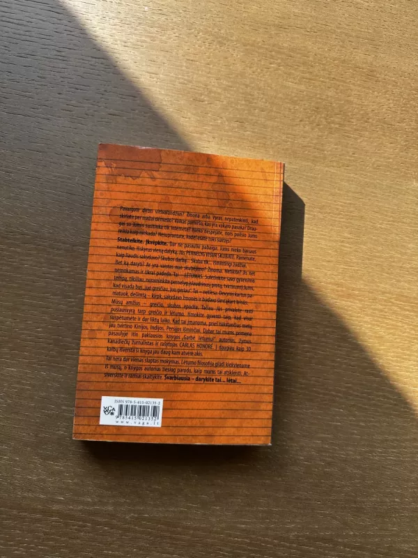 Garbė lėtumui - Carl Honore, knyga 5