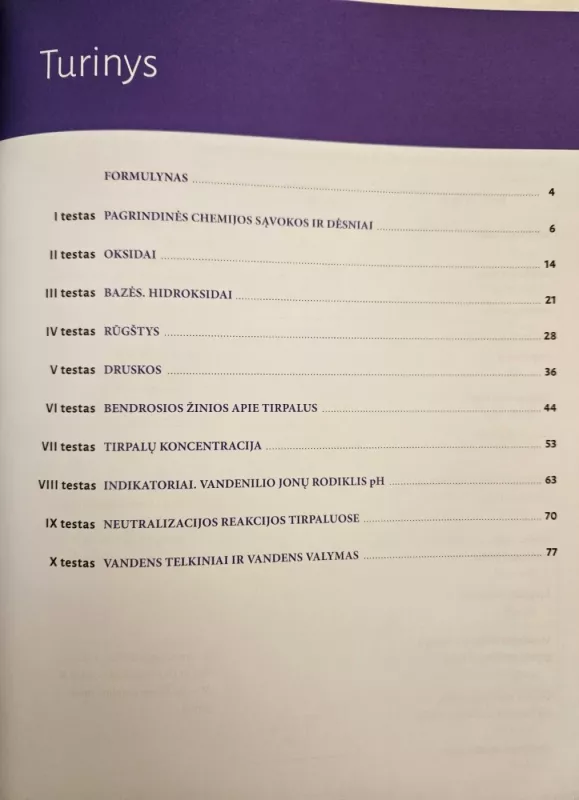 Chemijos pasitikrinamieji testai 9 klasei, serija Korepetitorius - Miglė Parachnevičienė, knyga 4