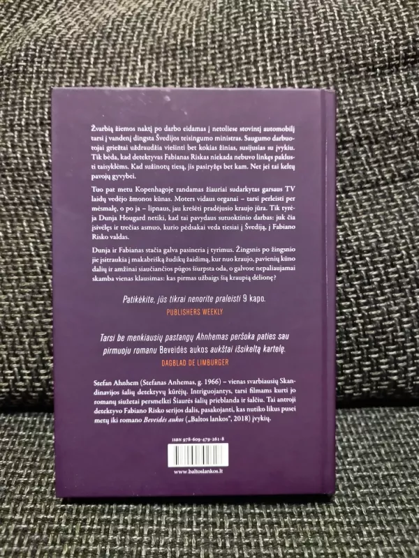 9 kapas - Stefan Ahnhem, knyga 3