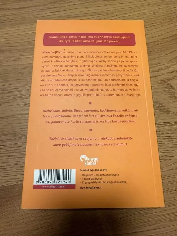 Be ribų - Nick Vujicic, knyga 4