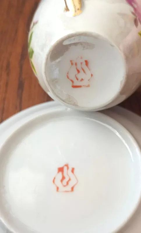 Puodeliai su lėkštute, 100ml, 6vnt., Armfarfor - , namai ir interjeras 6