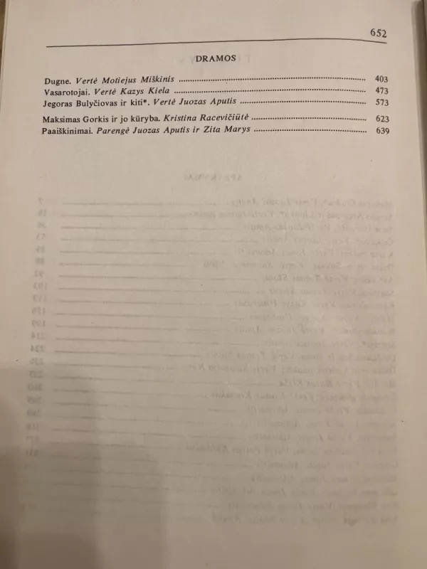 APSAKYMAI DRAMOS Pasaulinės literatūros biblioteka (83) - Maksimas Gorkis, knyga 6