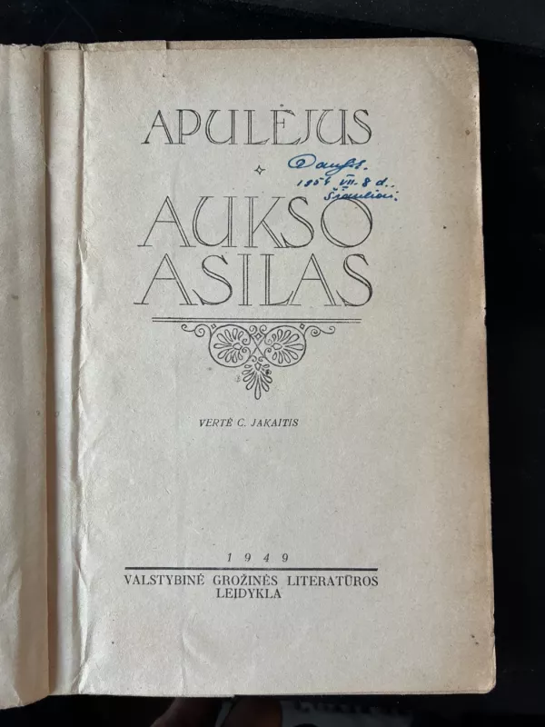 Aukso asilas - Apulėjus, knyga 2