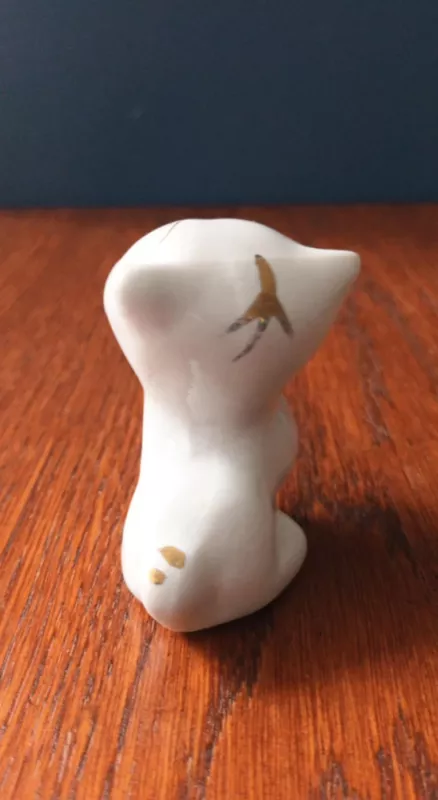 Porcelianinė kačiuko statulėlė, 5,5cm aukštis - , namai ir interjeras 5