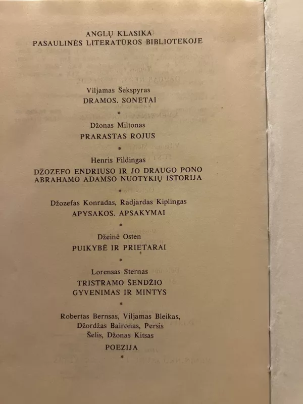 APYSAKOS APSAKYMAI Pasaulio literatūros biblioteka (72) - Džozefas Konradas, Radjardas  Kiplingas, knyga 5