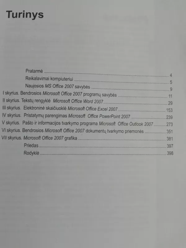 Microsoft Office 2007 - Birutė Leonavičienė, knyga 3