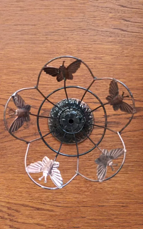 Metalinis stovas-dėklas, aukštis 22cm - , namai ir interjeras 4