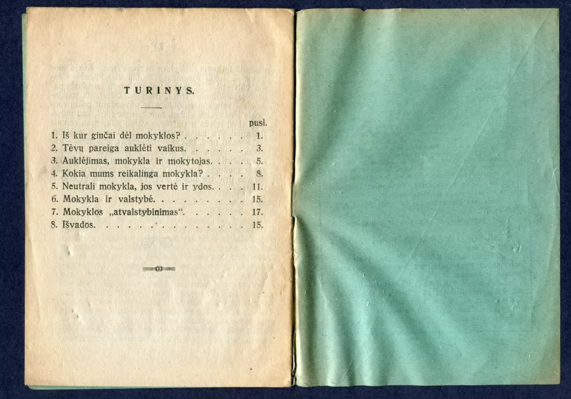 Katalikų mokykla - A. Žv., knyga 5