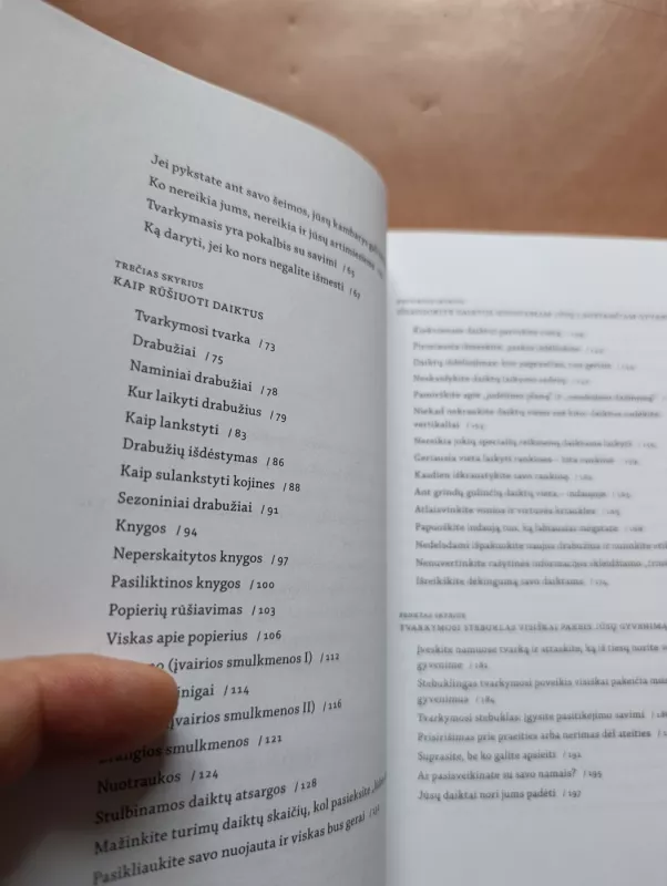 Tvarkingų namų stebuklas. Japonų menas tvarkytis - Marie Kondo, knyga 6