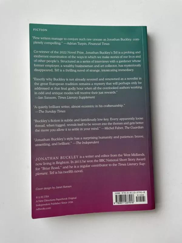 Tell - Jonathan Buckley, knyga 2