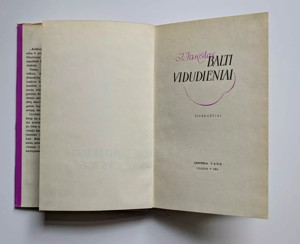 Balti vidudieniai - J.Jakštas, knyga 5