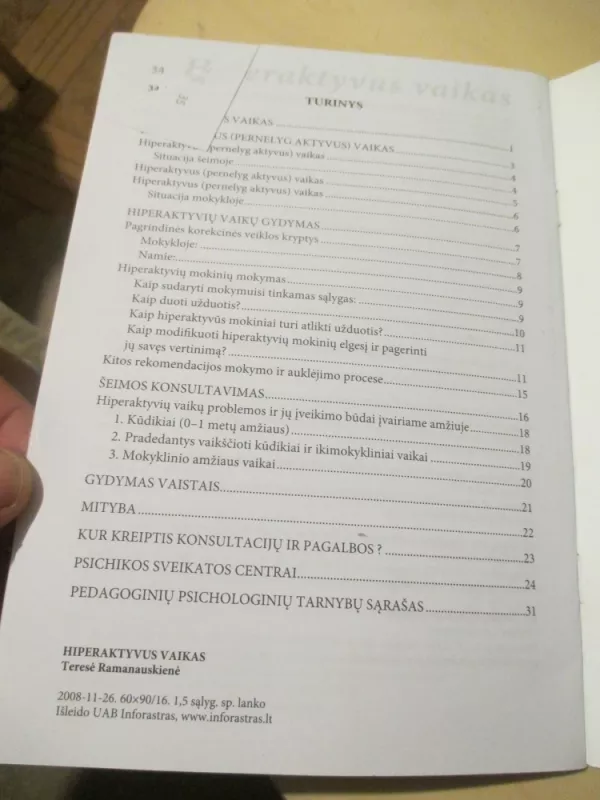 Hiperaktyvus vaikas - Autorių Kolektyvas, knyga 6