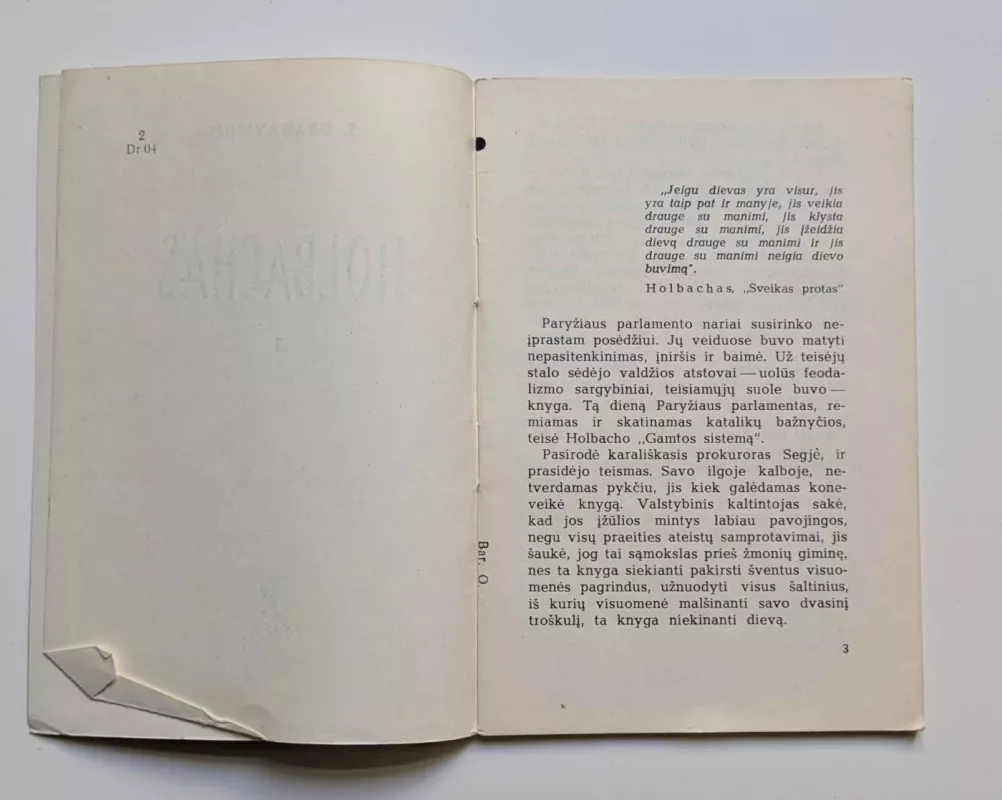 Holbachas 1965 - S.Drabavičius, knyga 4