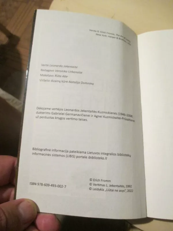 Menas mylėti - Erich Fromm, knyga 5