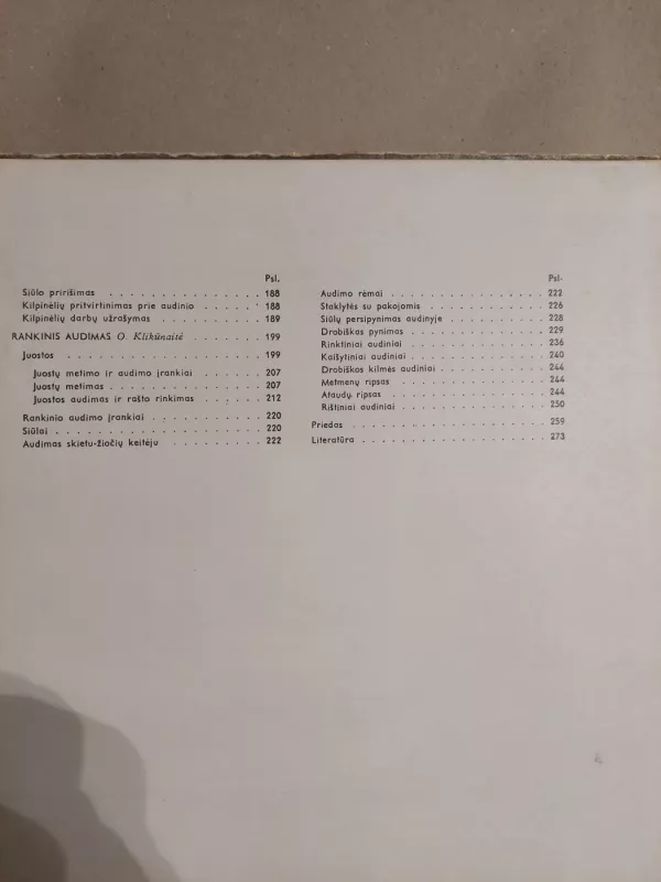 Rankdarbiai - O. Klikūnaitė, knyga 6