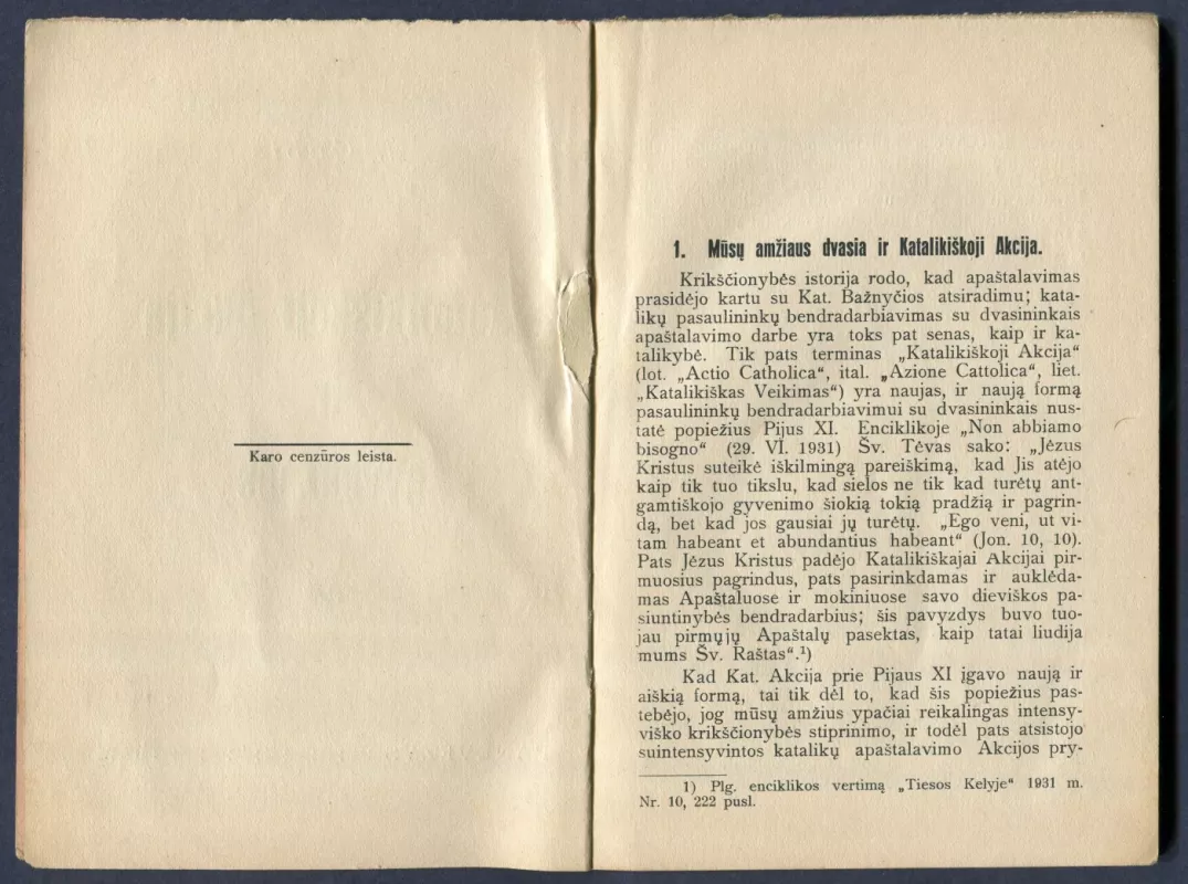 Katalikiškoji akcija ir gyvenimas - J. Gobis, knyga 3