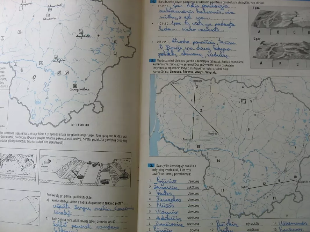 Lietuvos gamtinė ir socialinė geografija Užduočių sąsiuvinis 9 klasei - V. Januškis, R. Šalna, knyga 4